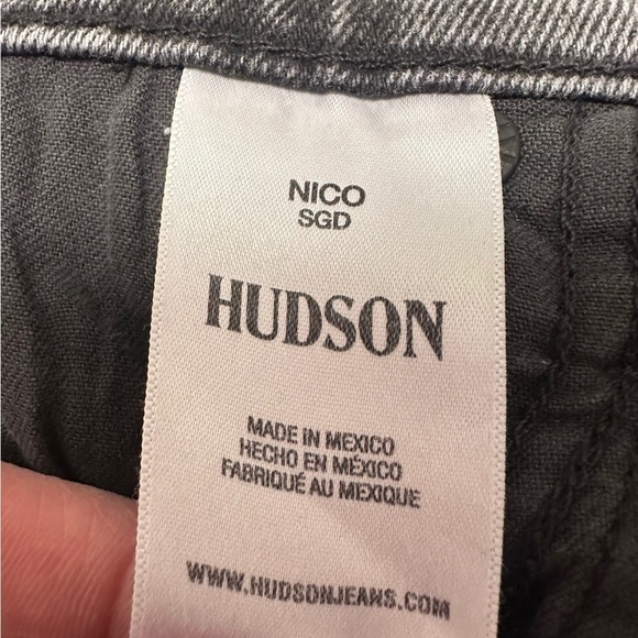 HUDSON Nico Mid-Rise Super Skinny Ankle Deconstructed Jean Size 25 - Picture 9 of 16